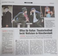 pressebericht Theaterfestival lockt WEltstars